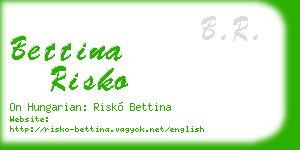 bettina risko business card